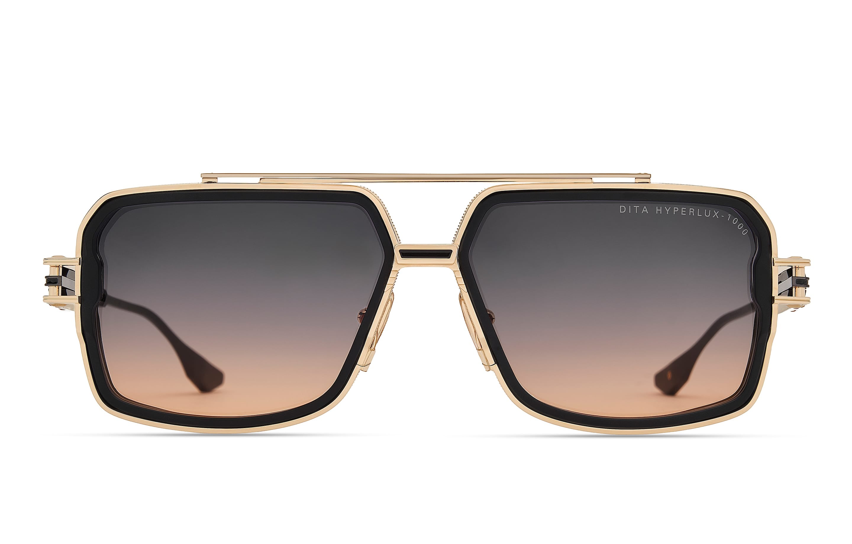 Hyperlux-1000 DTS470-A-02 matte black-white gold/grey to peach gradient lens
