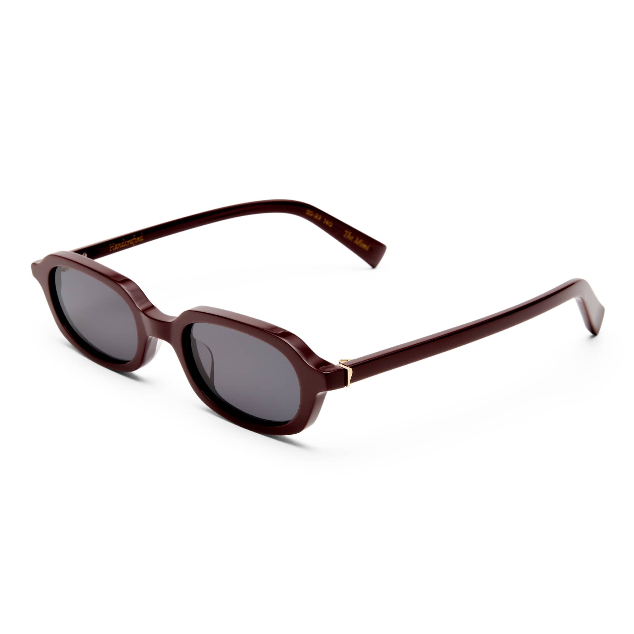 The Mimi 2643947 burgundy/smoke mono lens