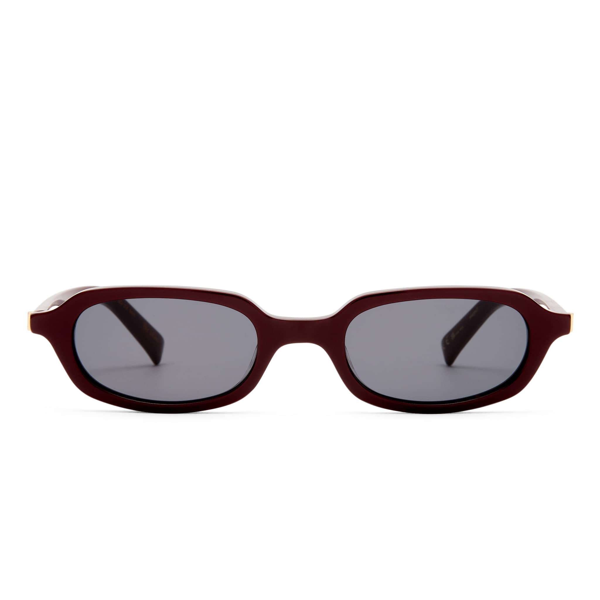 The Mimi 2643947 burgundy/smoke mono lens