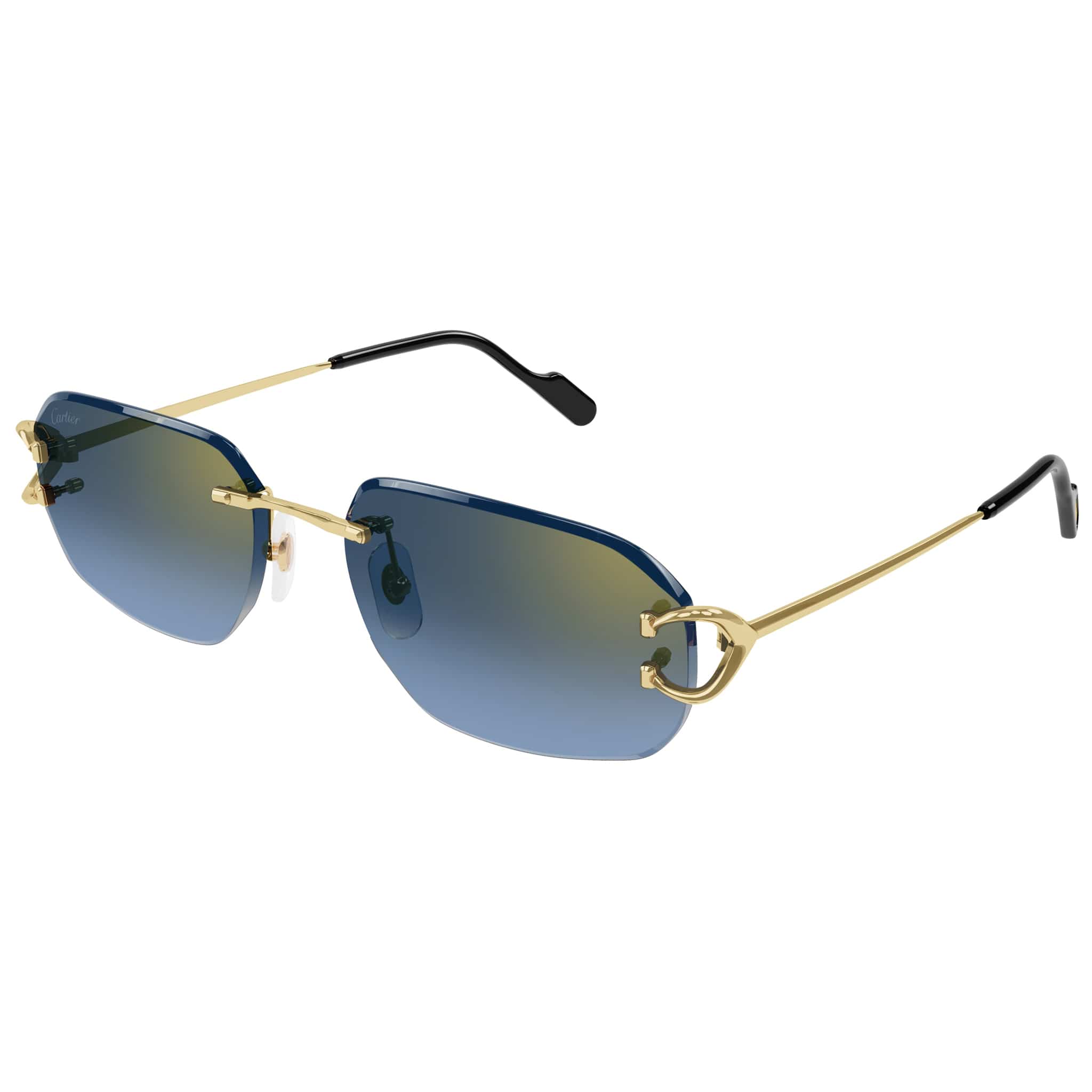CT0468S 002 18k gold/blue gradient lens