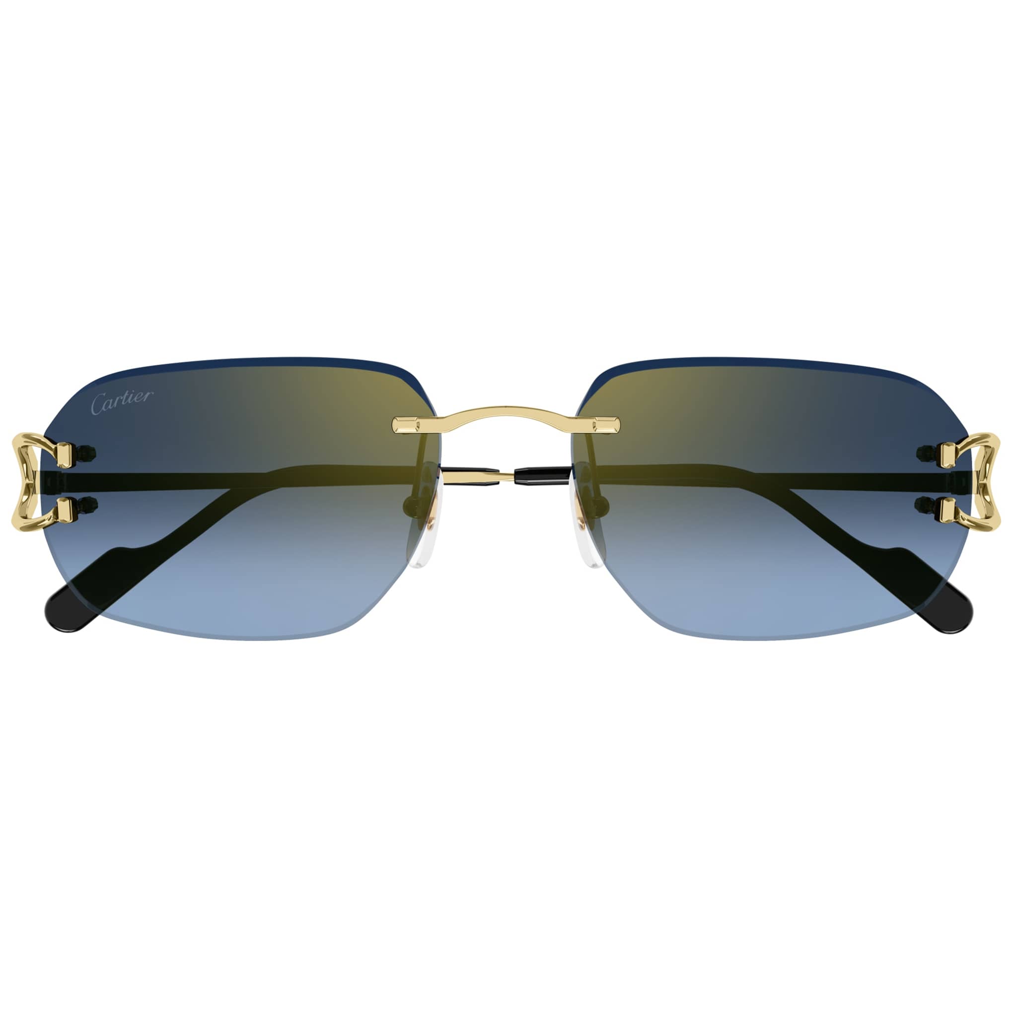 CT0468S 002 18k gold/blue gradient lens