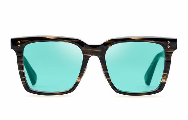 Sequoia DTS757-A-04 burnt timber/turquoise lens