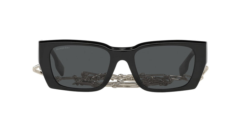 BE4336 392887 BLACK WITH GOLD CHAIN/DARK GRIGIO LENS
