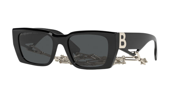 BE4336 392887 BLACK WITH GOLD CHAIN/DARK GRIGIO LENS