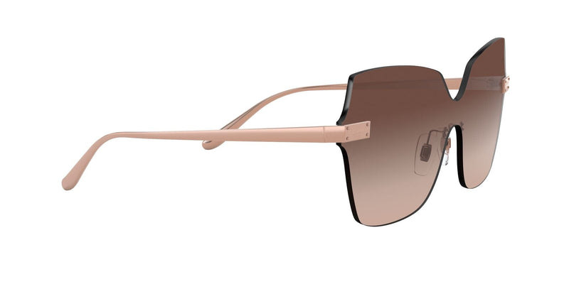 DG2260 129813  GOLD RIMLESS/BROWN LENS