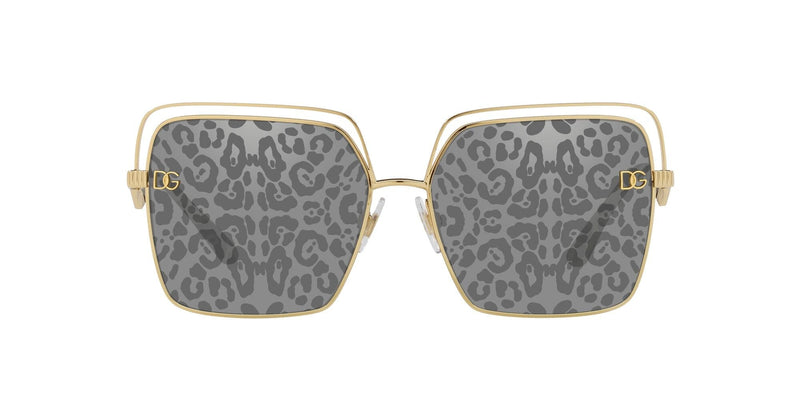 DG2268 02/P GOLD/LEOPARD MIRROR LENS