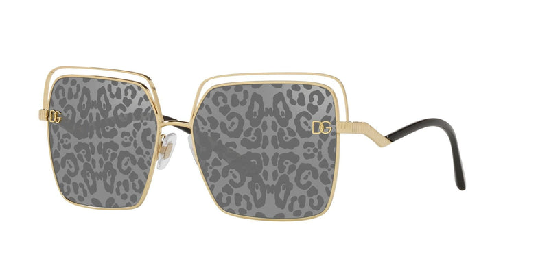 DG2268 02/P GOLD/LEOPARD MIRROR LENS