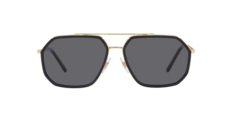 DG2285 02/81 (60) GOLD BLACK/POLARISED  GREY LENS