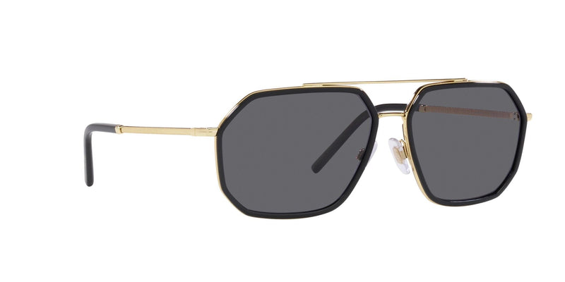DG2285 02/81 (60) GOLD BLACK/POLARISED  GREY LENS