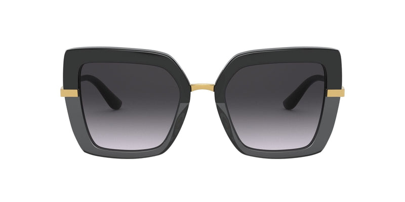 DG4373 32468G BLACK ON TRANSPARENT BLACK/ GREY GRADIENT LENS