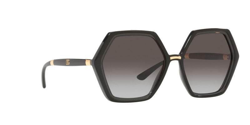 DG6167 32468G BLACK TRANSPARENT/GREY GRADIENT LENS