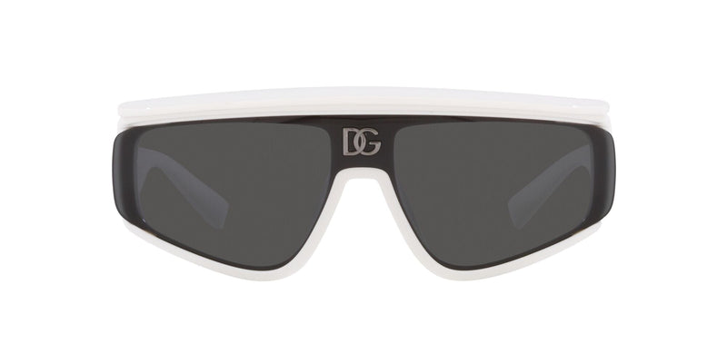 DG6177 331287 WHITE WITH VISOR/GREY LENS