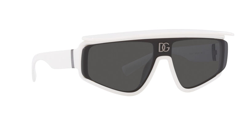 DG6177 331287 WHITE WITH VISOR/GREY LENS