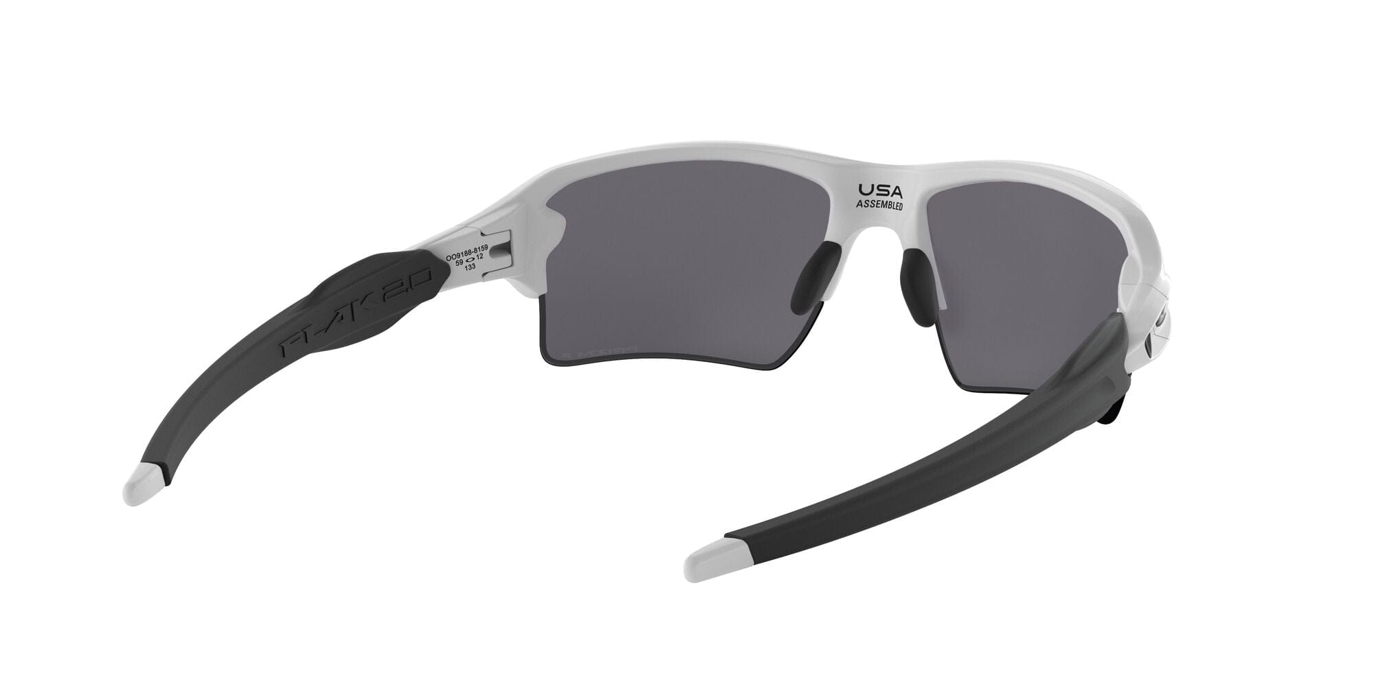 FLAK 2.0 XL 918881 white prizm black polarised lens
