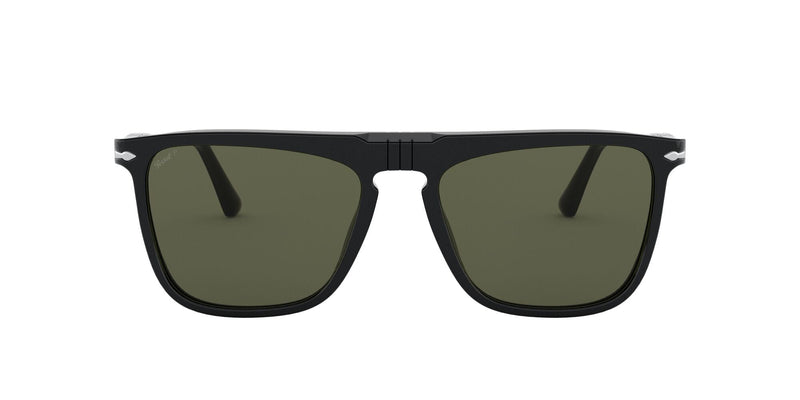 PO3225S 95/58 (56)  BLACK/GREEN POLARISED LENS