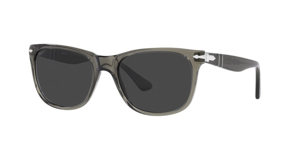 PO3291S 110348 TRANSPARENT TAUPE/GREY POLARISED  BLACK LENS