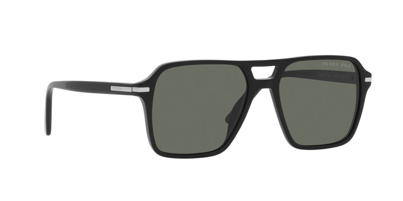 SPR20YS 1AB03R BLACK/POLARISED GREEN LENS