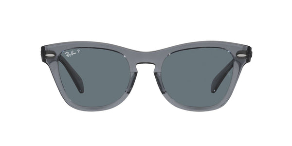 RB0707S 66413R (50) TRANS GREY POLARISED DARK BLUE LENS