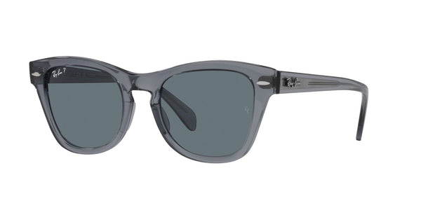 RB0707S 66413R (50) TRANS GREY POLARISED DARK BLUE LENS