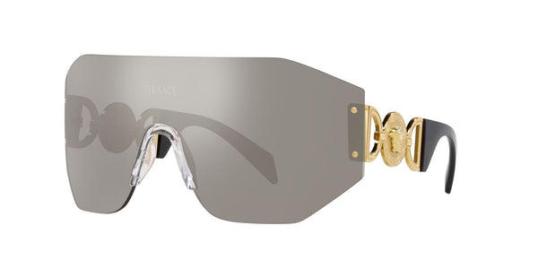 VE2258 10026G SHIELD GOLD/GREY MIRROR SILVER LENS