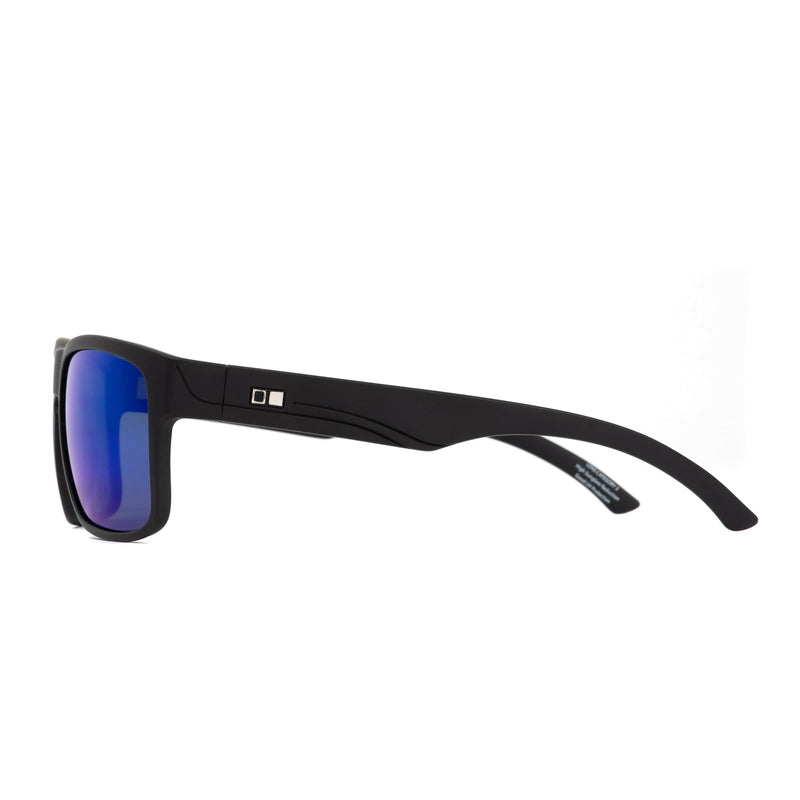 RAMBLER 137-2101P MATTE BLACK/POLARISED MIRROR BLUE  LENS