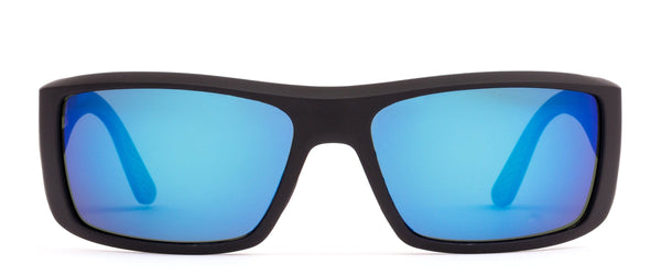 COASTIN SLIM MATTE BLACK/BLUE MIRROR POLARISED BLUE LENS