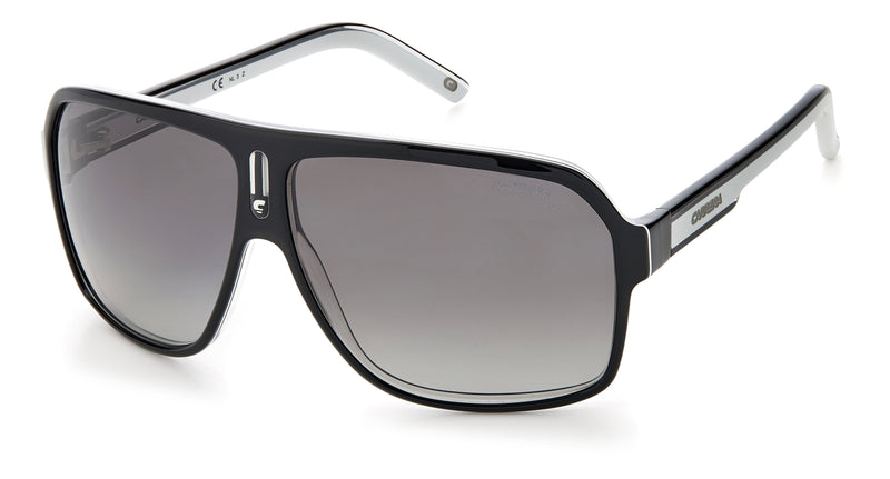 CARRERA 27 80S BLACK WHITE/POLARISED GREY LENS