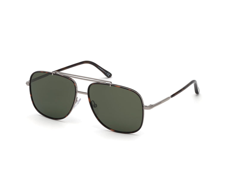 TF693 14N  BENTON RUTHENIUM HAVANA/GREEN LENS