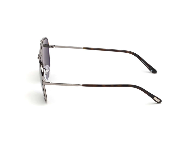 TF693 14N  BENTON RUTHENIUM HAVANA/GREEN LENS