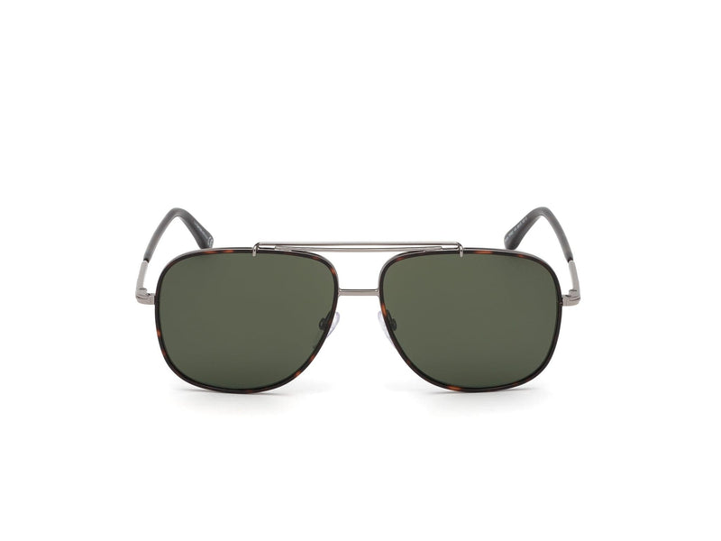 TF693 14N  BENTON RUTHENIUM HAVANA/GREEN LENS