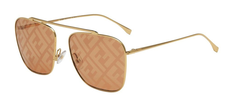 FF0406/s J5G GOLD /GOLD FENDI LOGO LENS