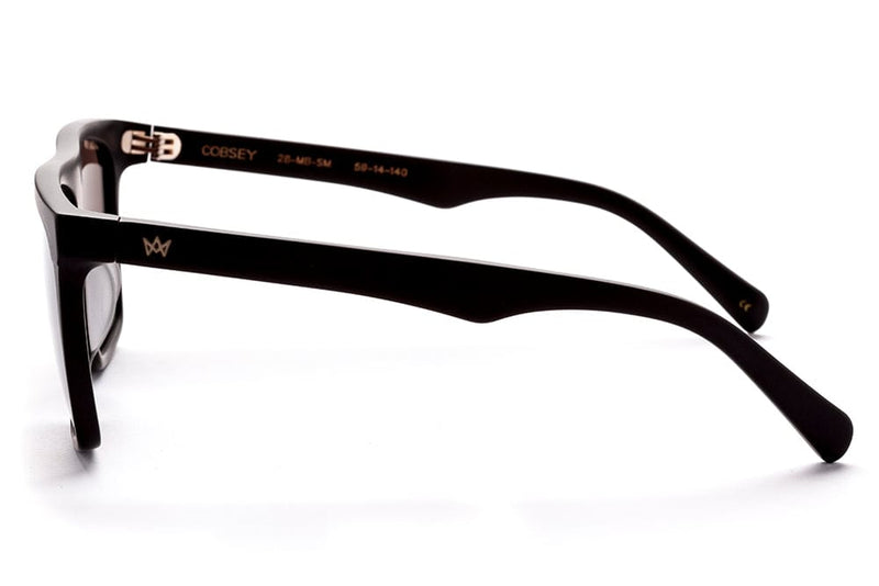 AM EYEWEAR COBSEY MATTE BLACK/GREY POLARISED LENS