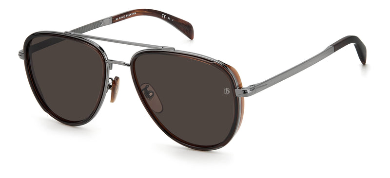 DB7068/G/S CVW   DARK RUST BROWN/GREY LENS