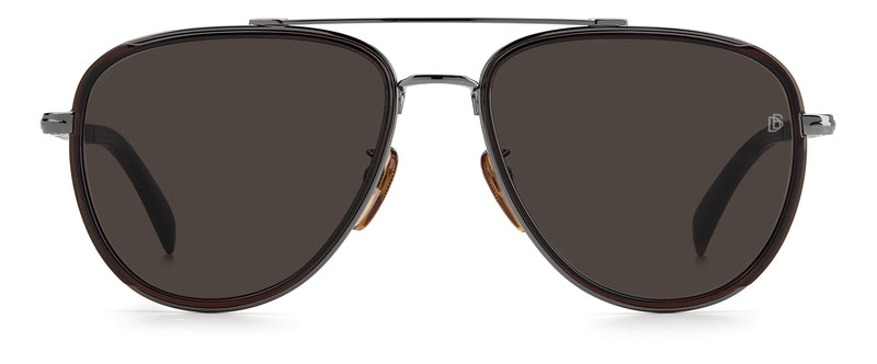DB7068/G/S CVW   DARK RUST BROWN/GREY LENS