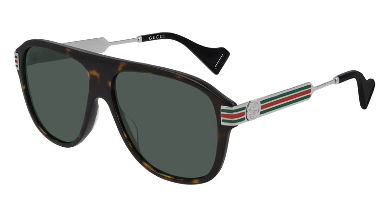 GUCCI GG0587S 002 HAVANA/GREEN LENS