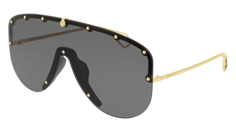 GG0667S 001 GOLD BLACK/GREY LENS