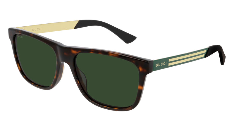GG0687S 003 HAVANA/GREEN LENS