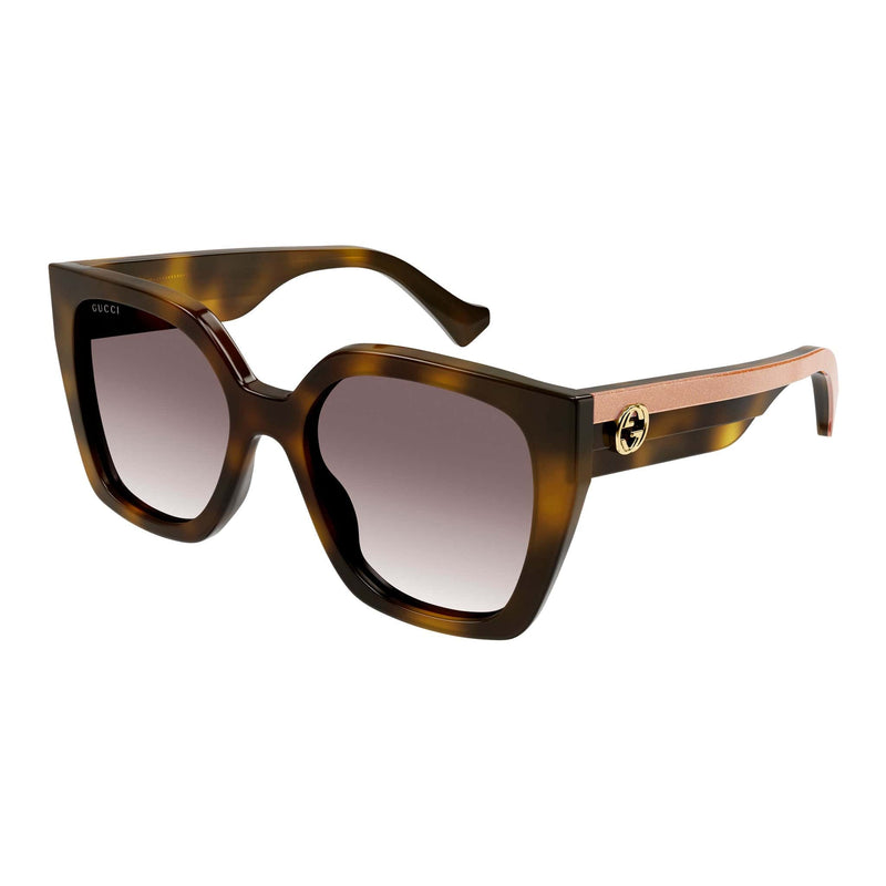 GG1300S 003 HAVANA CRYSTAL BROWN/GRADIENT BROWN LENS