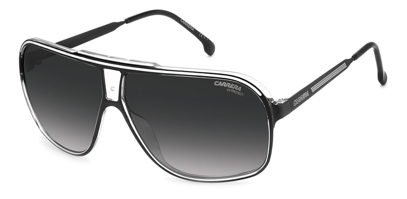 GRAND PRIX 2 80S  BLACK WHITE /GREY POLARISED LENS