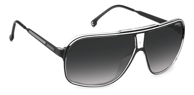 GRAND PRIX 2 80S  BLACK WHITE /GREY POLARISED LENS