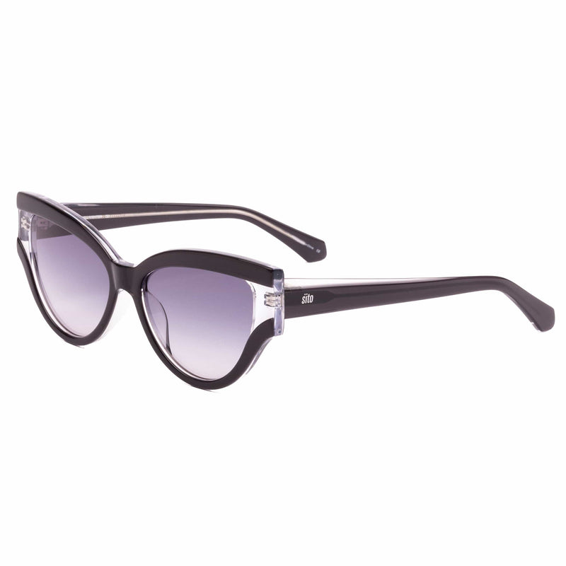 ALL NIGHTER BLACK CLEAR/GREY BLUE LENS