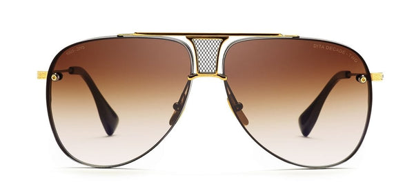 Decade two  DRX-2082-B -62-Z black 18k gold/brown gradient lens