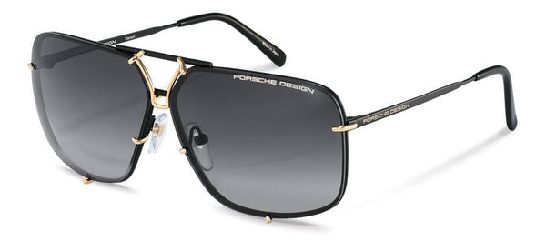 P8928D (65) BLACK GOLD/GREY LENS